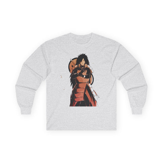 Anime-Inspired Unisex Long Sleeve Tee, Graphic Tee, Casual Wear, Gift for Anime Fans, Stylish Top, Unique Outfit
